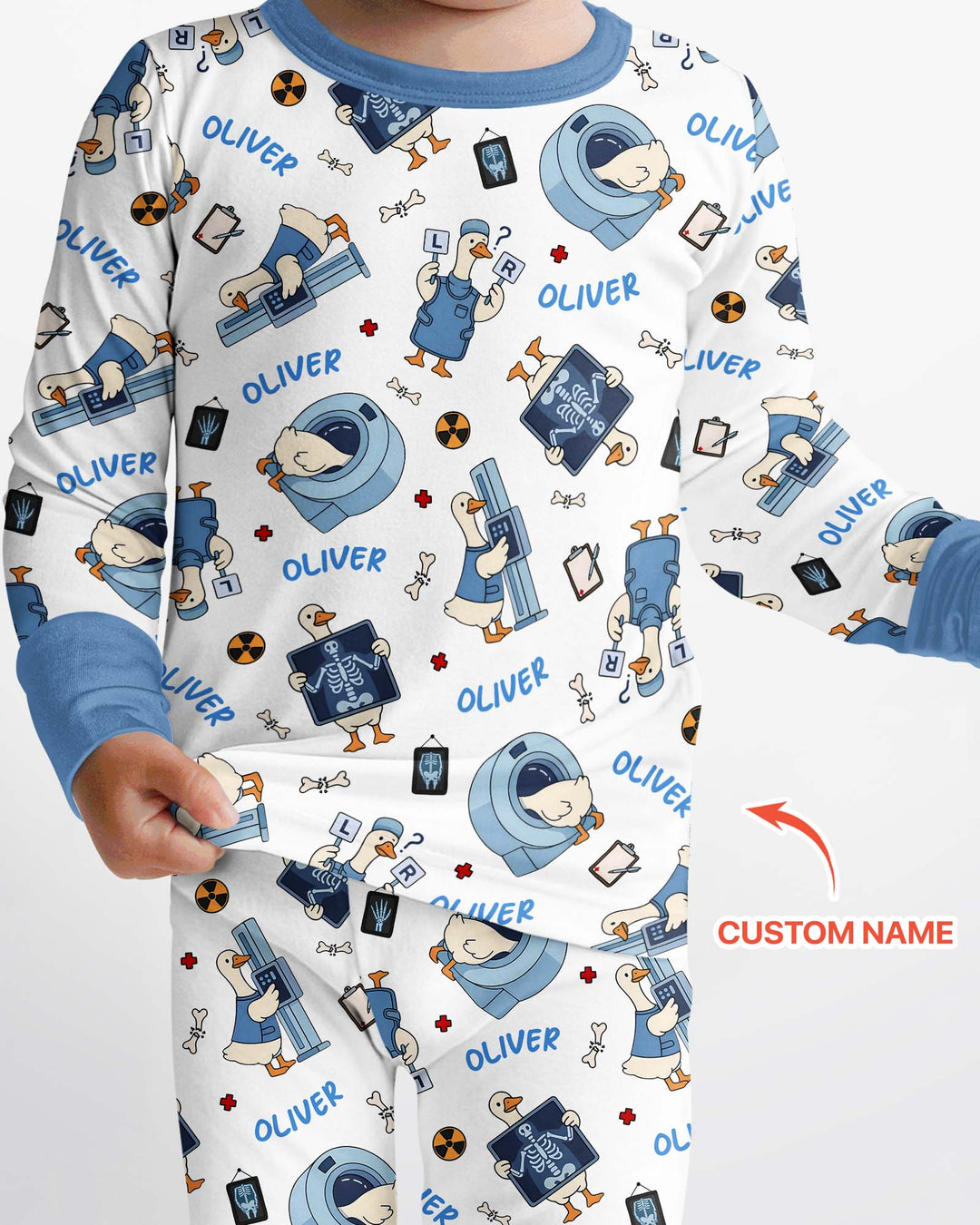 Rad Tech Goose Bamboo Two Piece Long Sleeve Pajama Set