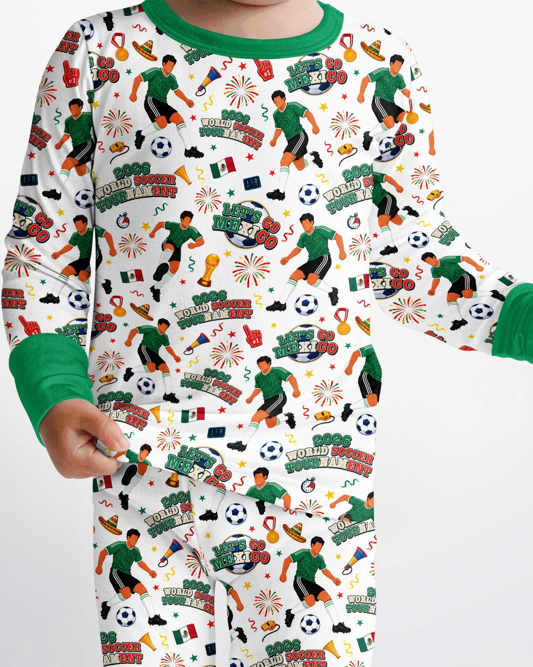 Conjunto de pijama de dos piezas de bambú con mangas largas, plantilla PERSONALIZADA