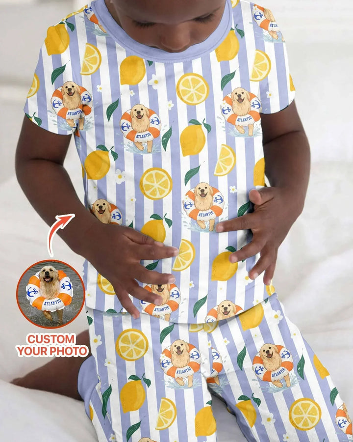 Zweiteiliges, kurzärmliges Pyjama-Set mit Marienkäfern