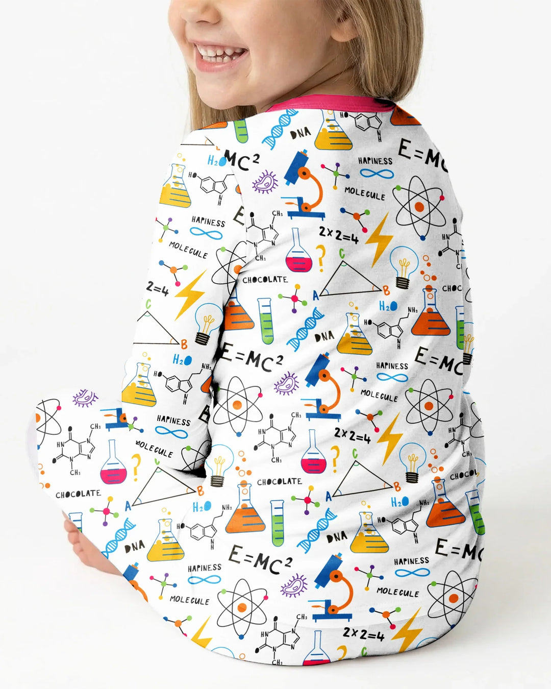 Science Explorer Family Matching Bamboo Two Piece Long Sleeve Pajama Set