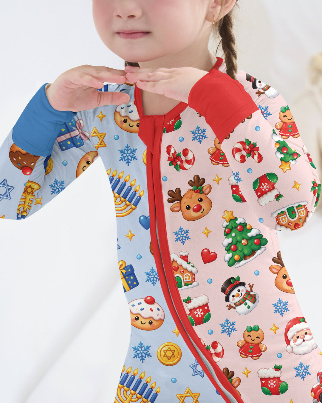 Merry Chrismukkah Bamboo Convertible Zippy