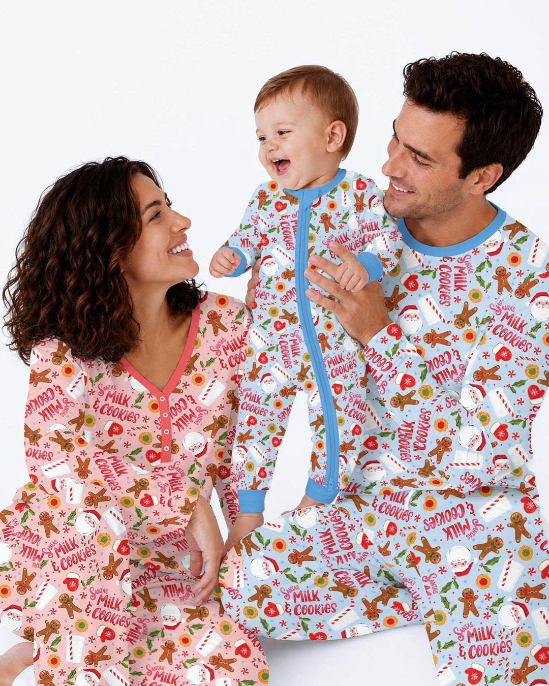 Santas, Milk and Cookies Bamboo Men's Pajama Set