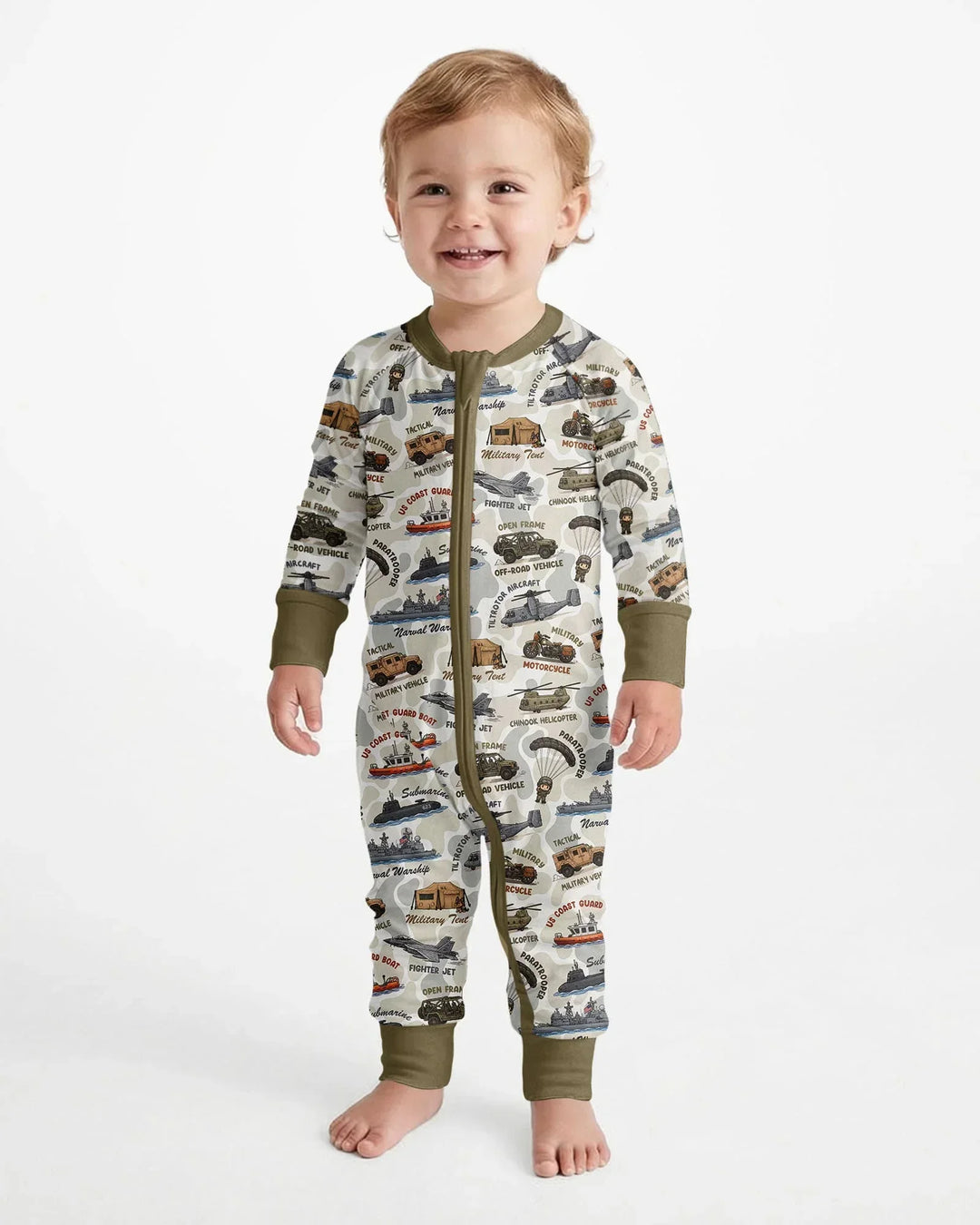 Little Hero Military Family Matching Bamboo Convertible Zippy