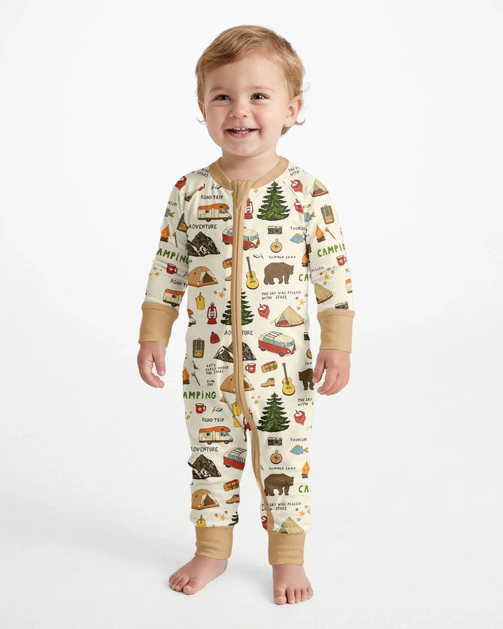 Outdoor Camping Adventure Family Matching Bamboo Convertible Zippy