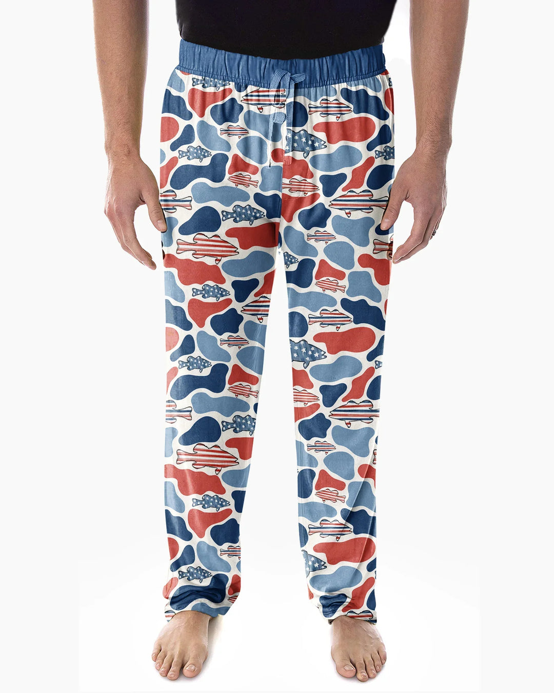 Pijama de bambú a juego Reel America papá e hijo para hombre