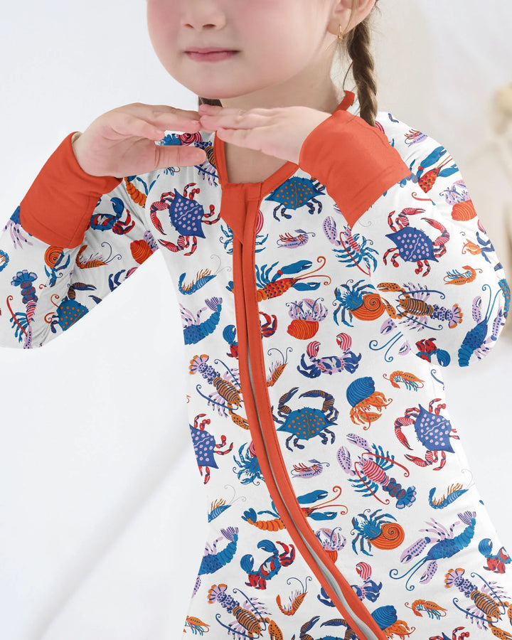 Crustacean Nation Family Matching Bamboo Convertible Zippy
