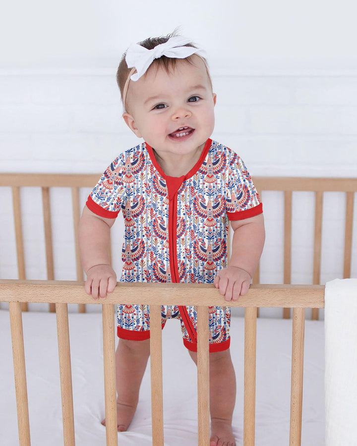 Patriotic Eagle Bamboo Shorty Zippy