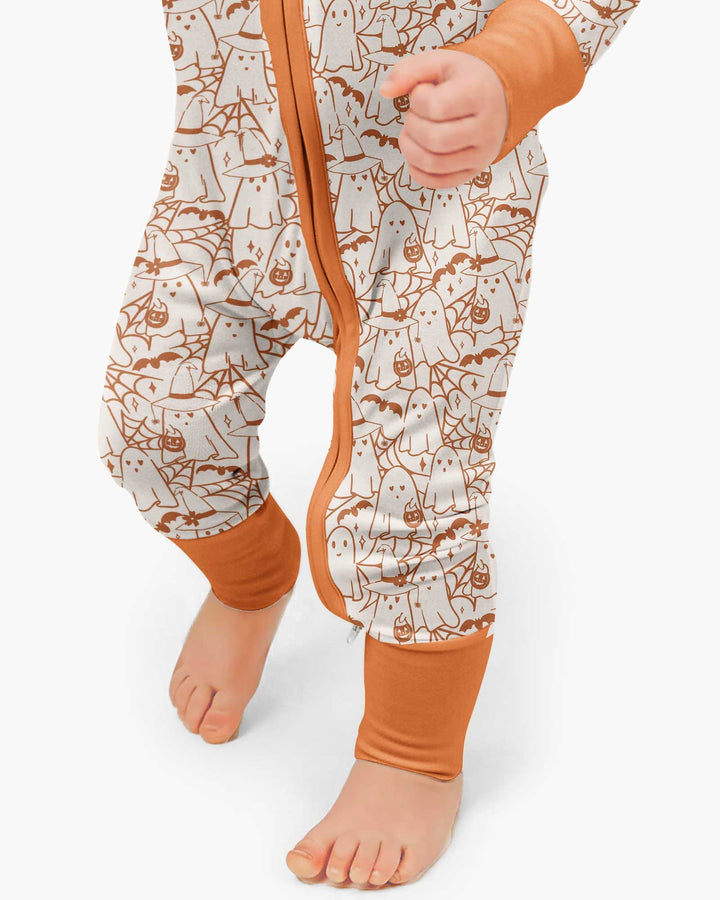 Boo Trick or Treat Ghosts Halloween Bamboo Convertible Zippy