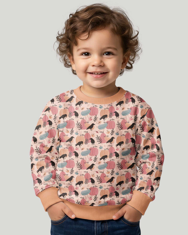 Pastel Pumpkin Patch Bamboo Crewneck Sweatshirt