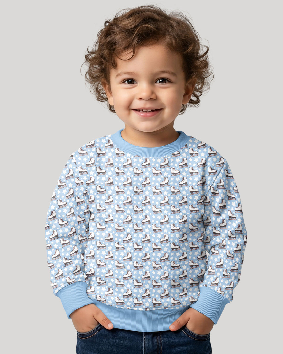 Ice Skating Bamboo Crewneck Sweatshirt