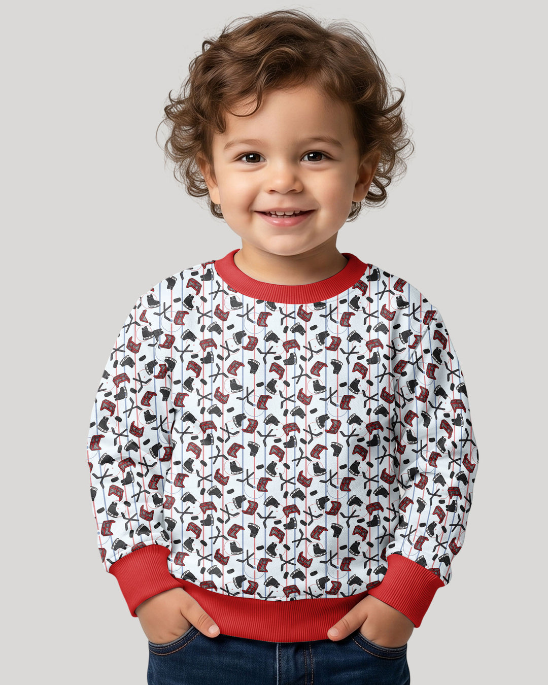 Hockey Rink Bamboo Crewneck Sweatshirt
