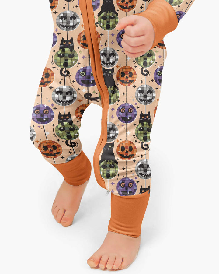 Groovy Halloween Disco Cat Bamboo Convertible Zippy