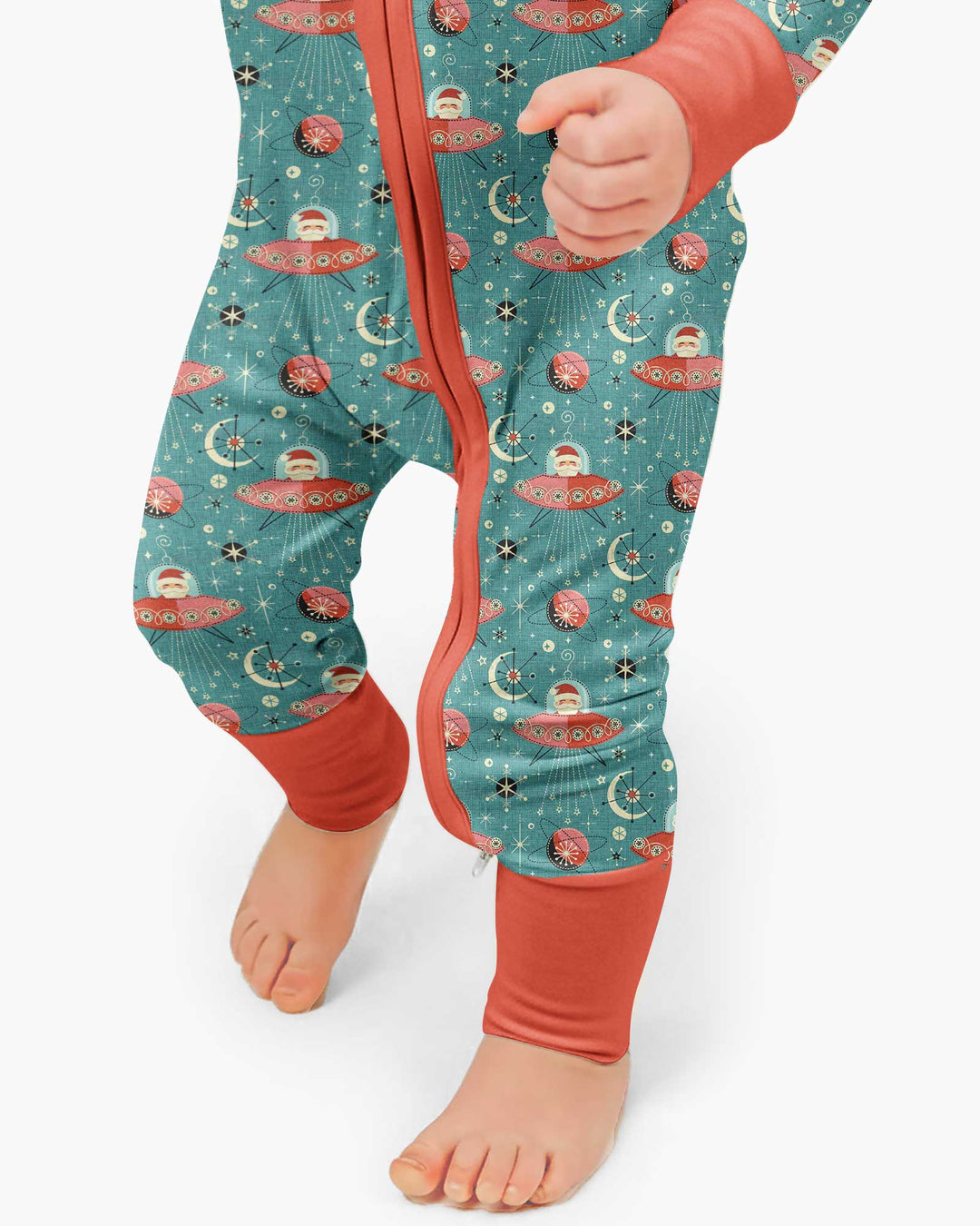 Atomic Santas in Space Bamboo Convertible Zippy