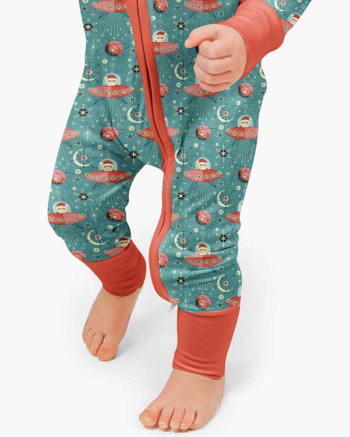 Atomic Santas in Space Bamboo Convertible Zippy