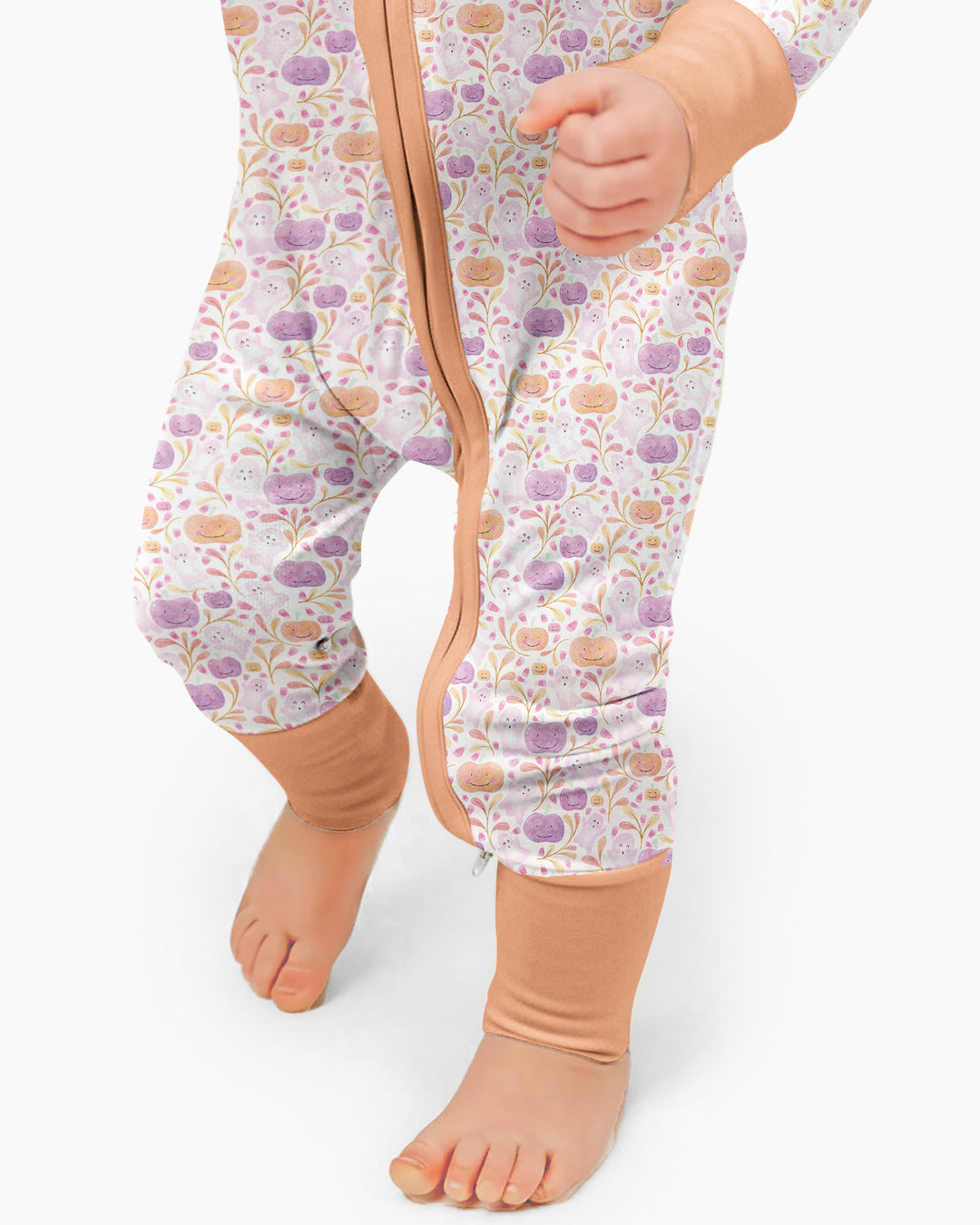 Pastel Pumpkins and Ghosts Bamboo Convertible Zippy
