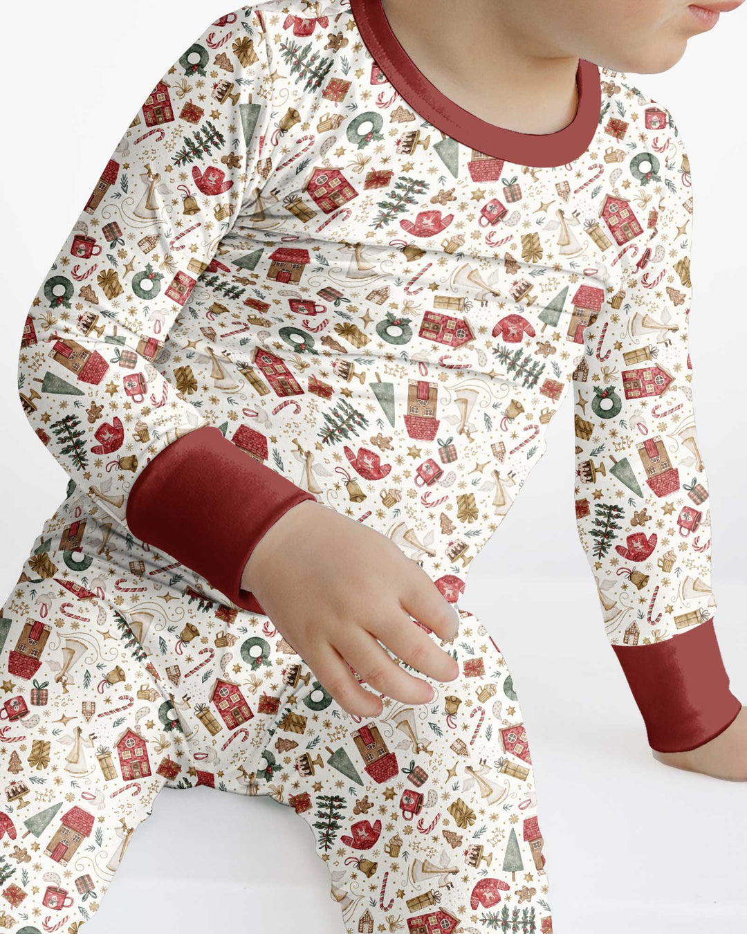 Magical Christmas Story Bamboo Two Piece Long Sleeve Pajama Set