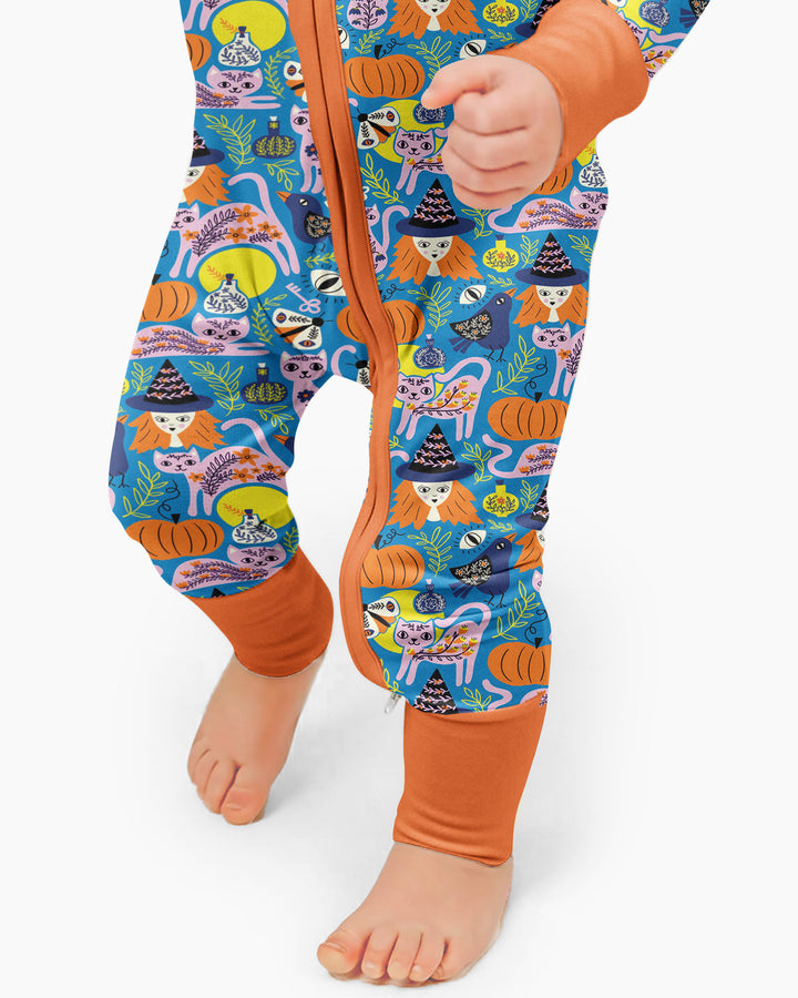Whimsical Witch Cats Bamboo Convertible Zippy