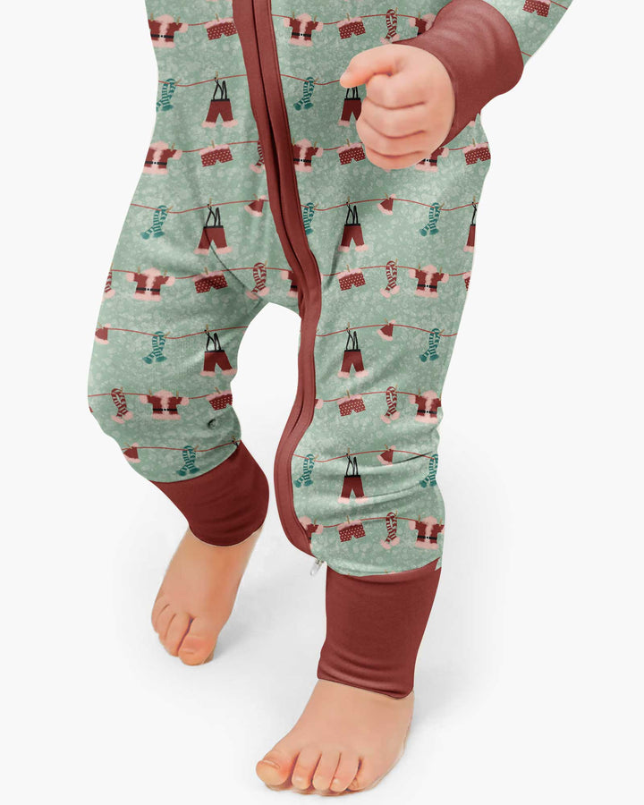 Santa In The Snow Bamboo Convertible Zippy