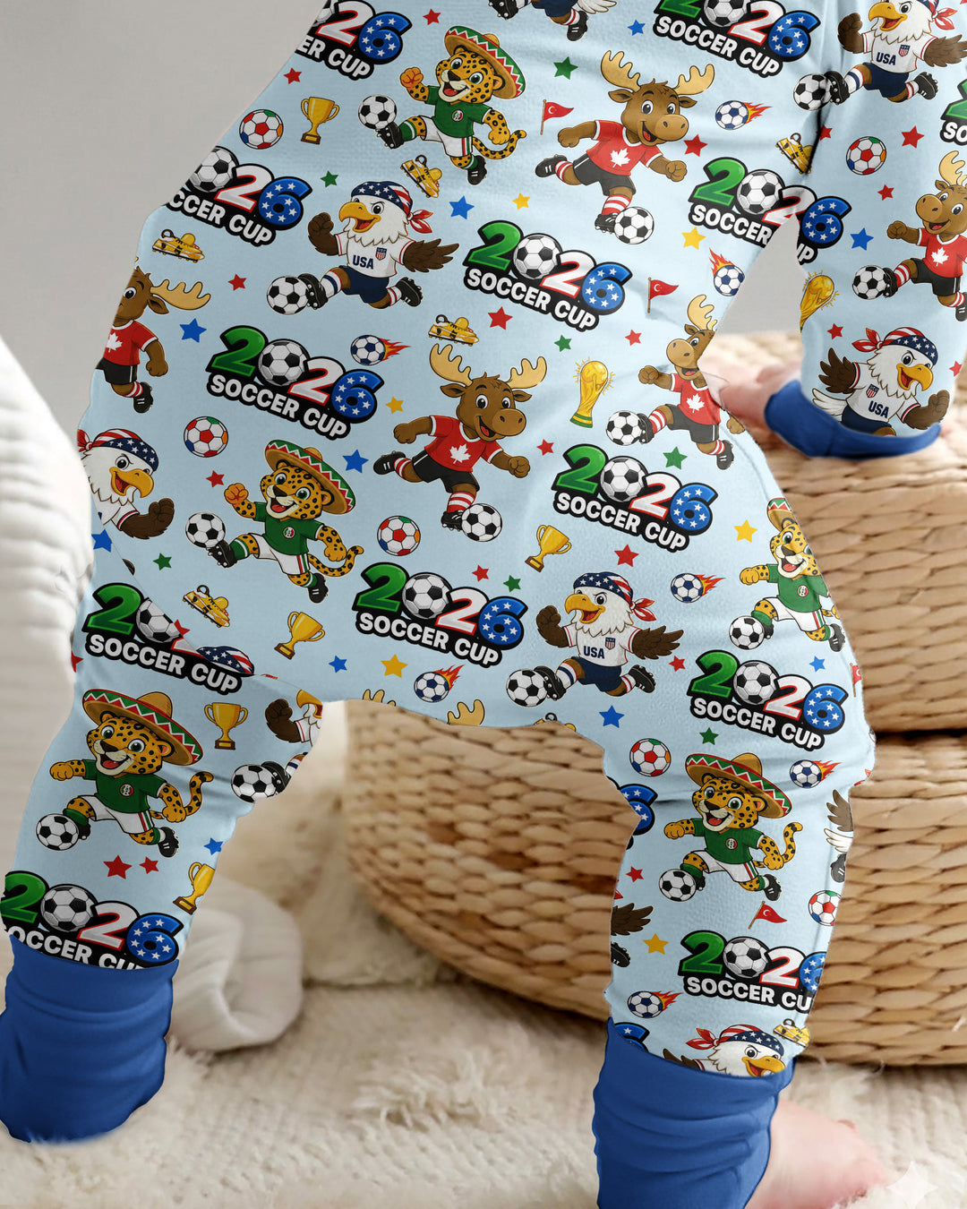 Soccer Cup Cute Mascots Bamboo Convertible Zippy
