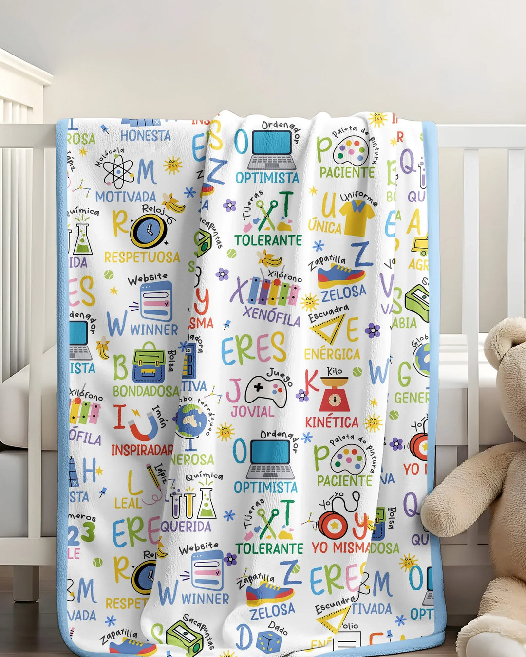 You Are Spanish Alphabet Version Bamboo Blanket