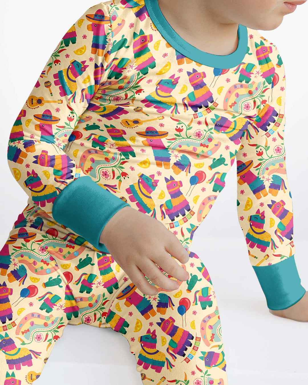 Piñata Candy Party Bamboo Two Piece Long Sleeve Pajama Set