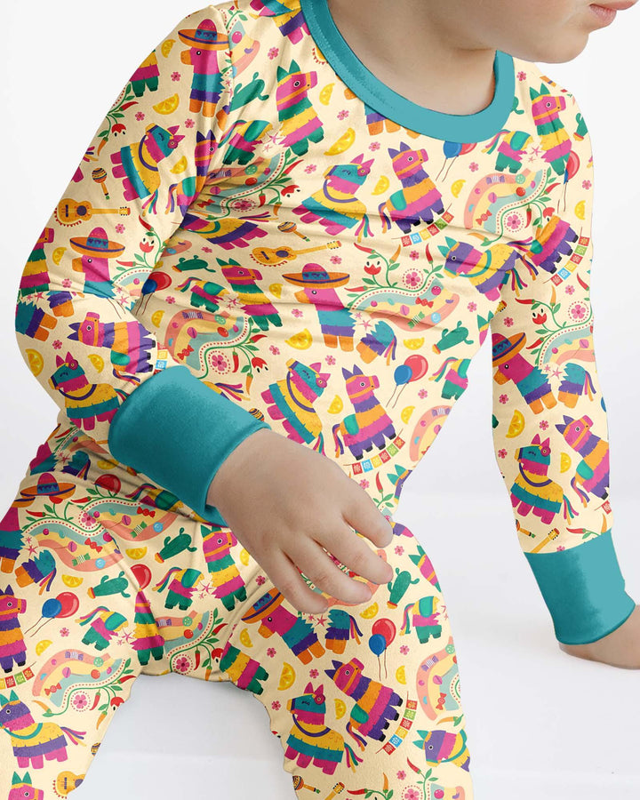 Piñata Candy Party Bamboo Two Piece Long Sleeve Pajama Set