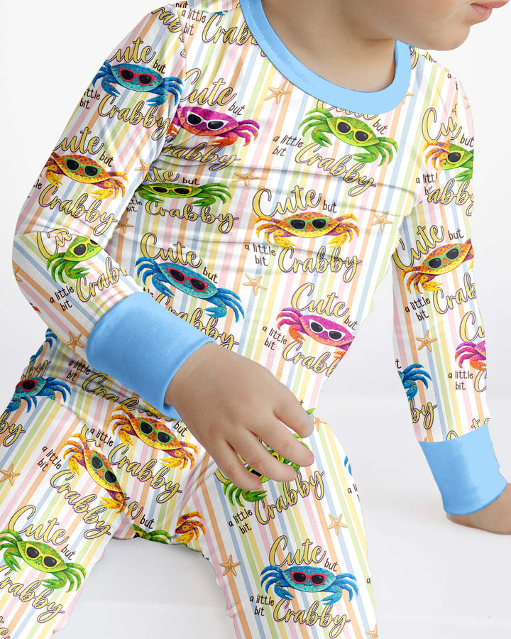 Conjunto de pijama de dos piezas de bambú con mangas largas, plantilla PERSONALIZADA