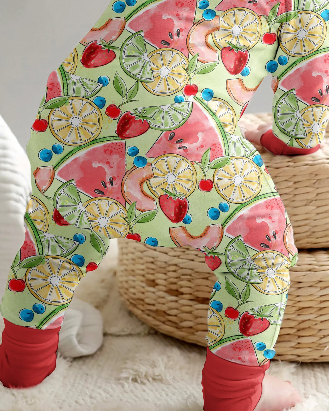 Sweet Summer Fruits Family Matching Bamboo Convertible Zippy