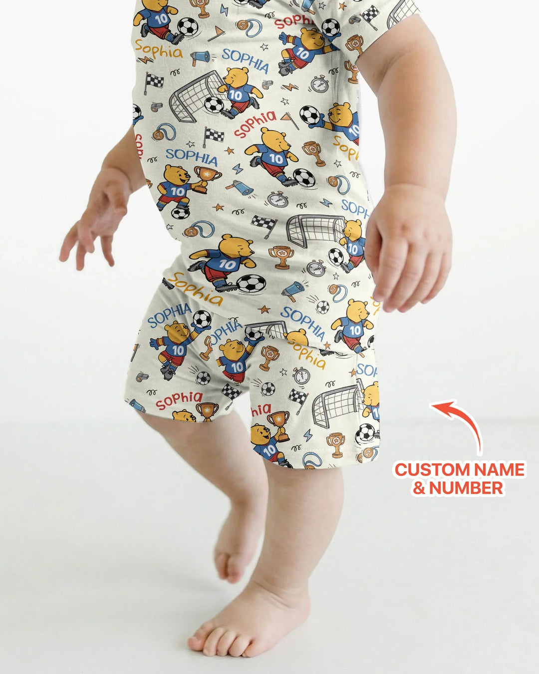 Pijama de bambú de dos piezas de manga corta con pantalón corto, plantilla personalizada