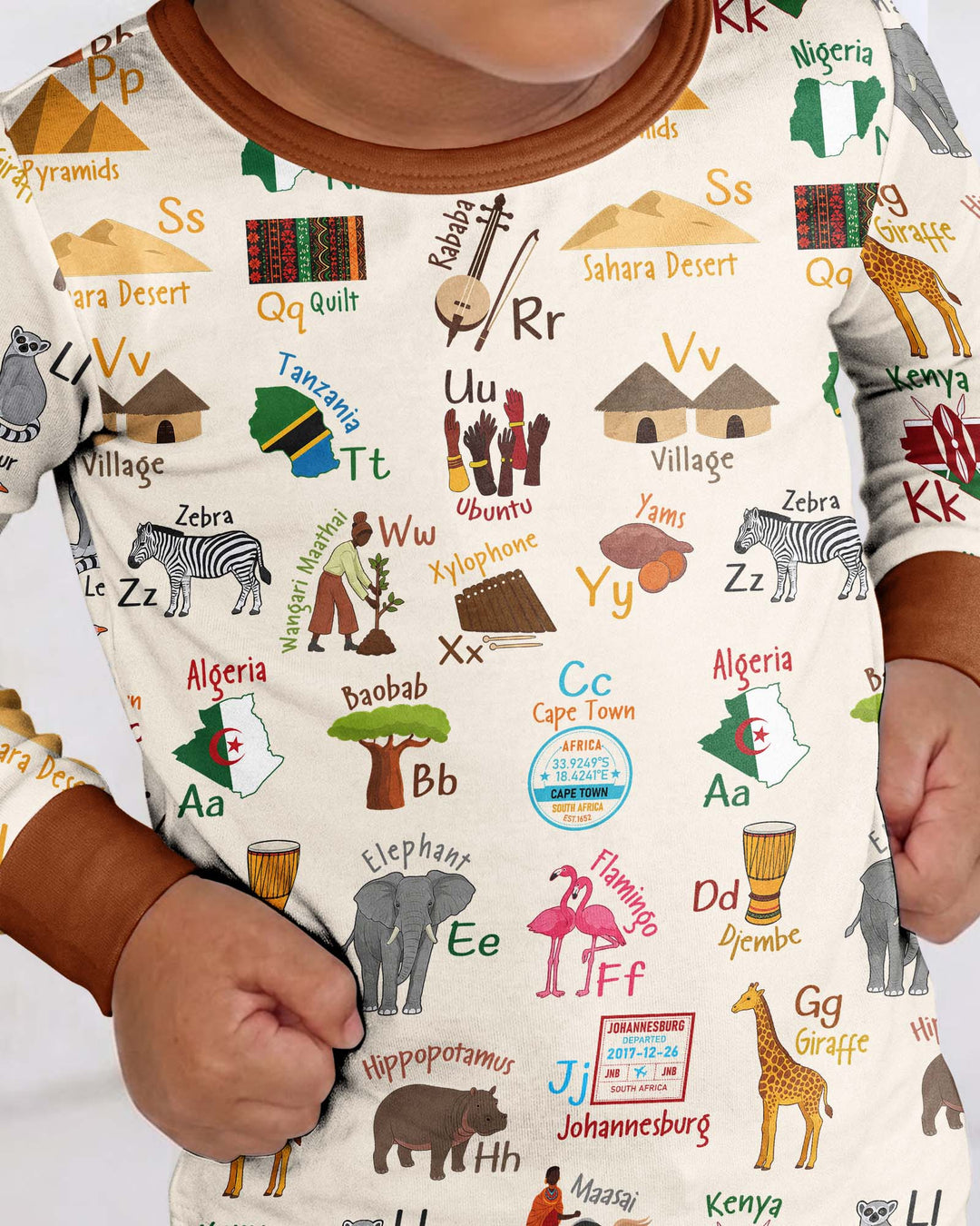 Conjunto de pijama de dos piezas de bambú con mangas largas, plantilla PERSONALIZADA