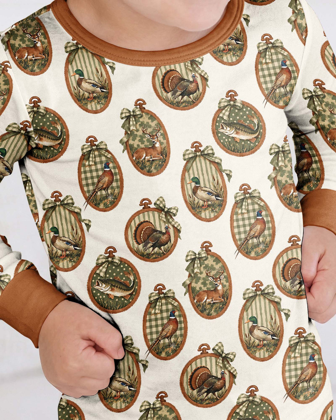 Hunting Season Bamboo Two Piece Long Sleeve Pajama Set