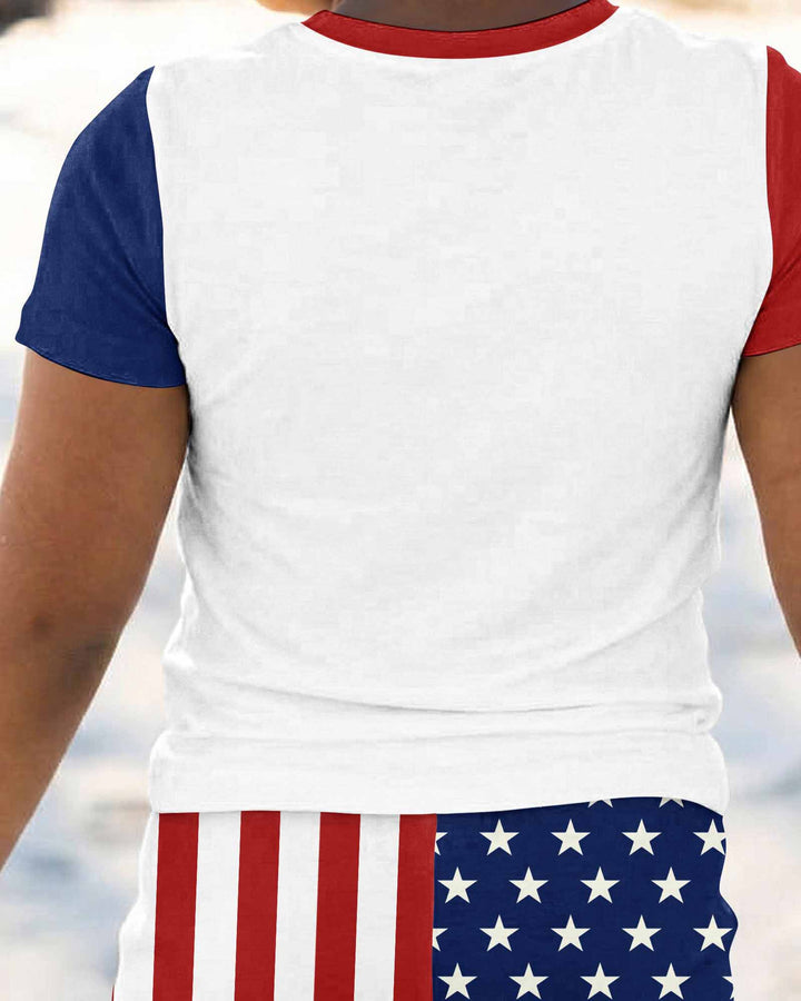 USA Soccer 2026 Family Matching Bamboo Two Piece Short Sleeve Pajama Set