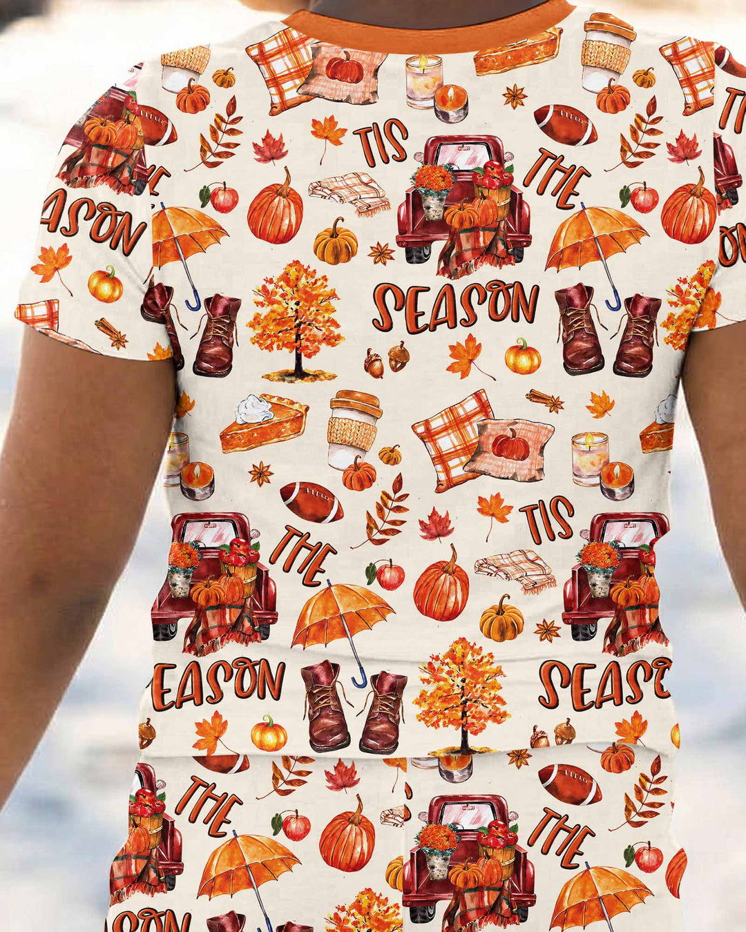 Conjunto de pijama de dos piezas de manga corta de bambú