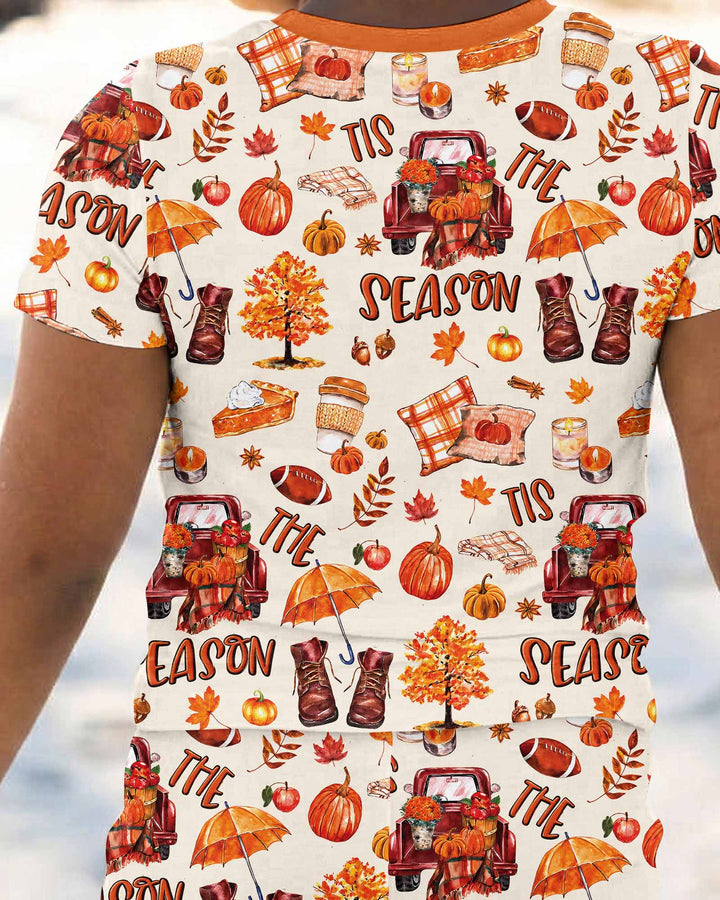Conjunto de pijama de dos piezas de manga corta de bambú