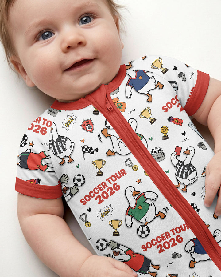 Funny Goose Soccer Tour 2026 Bamboo Shorty Zippy