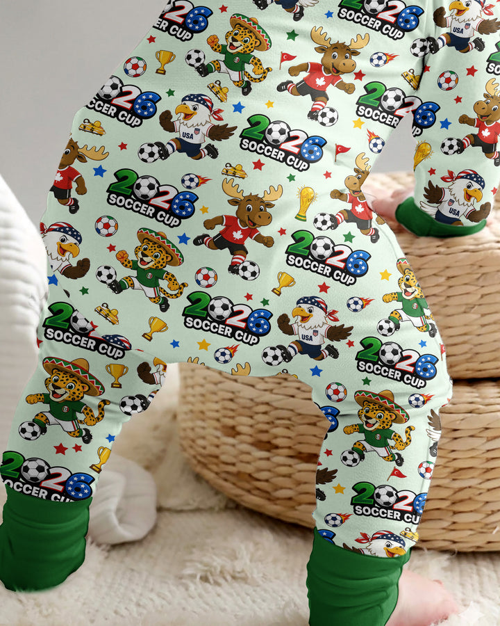 Soccer Cup Cute Mascots Bamboo Convertible Zippy