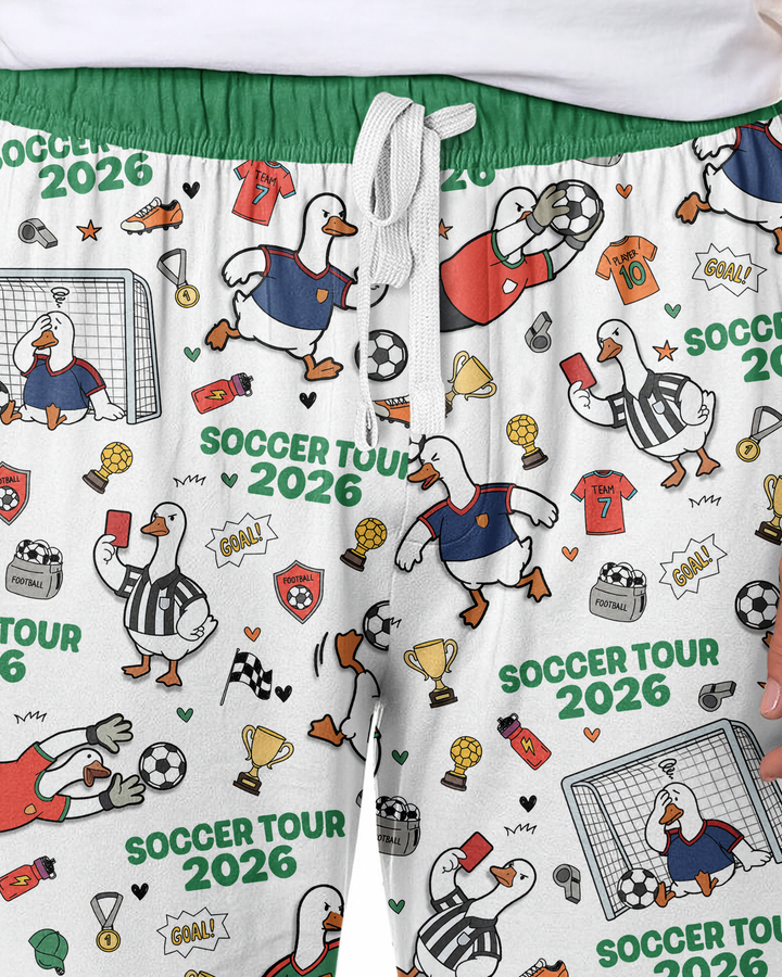 Funny Goose Soccer Tour 2026 Bamboo Men's Pajama Set