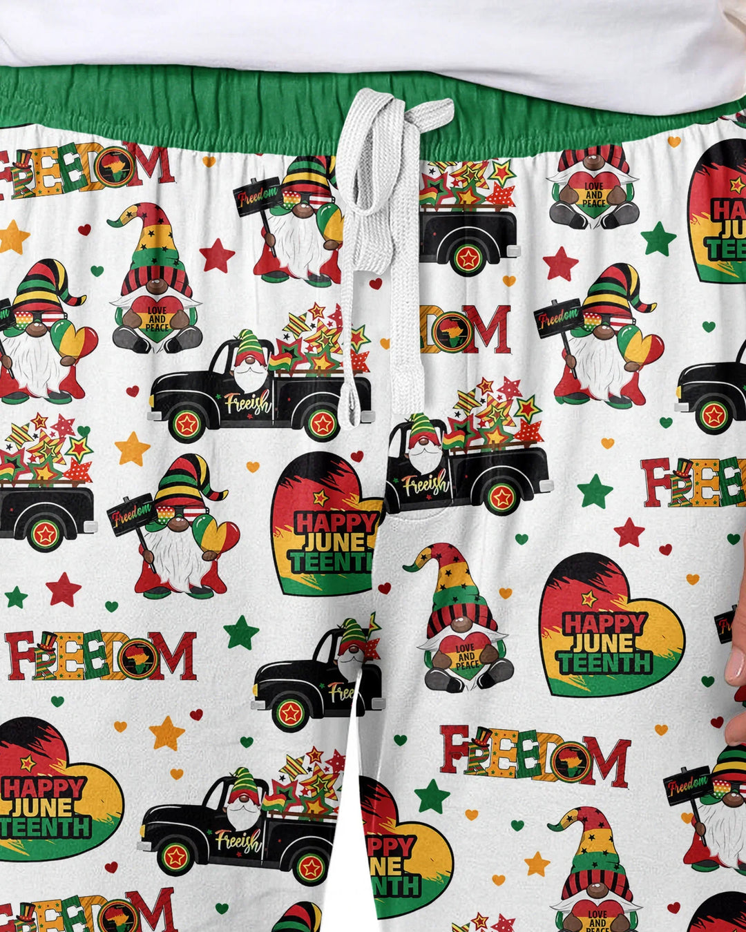 Gnome Happy Juneteenth Bamboo Men's Pajama Set