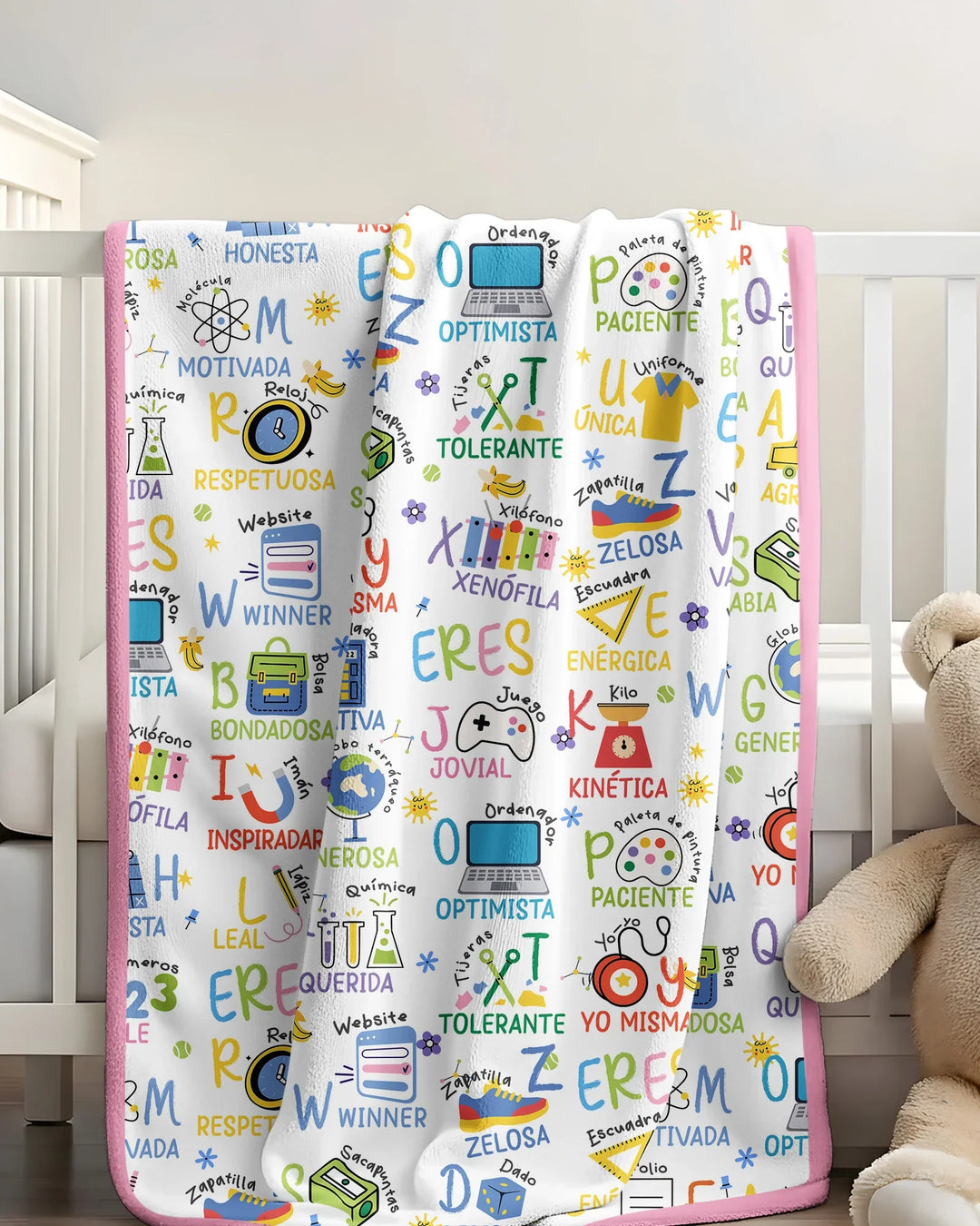 You Are Spanish Alphabet Version Bamboo Blanket