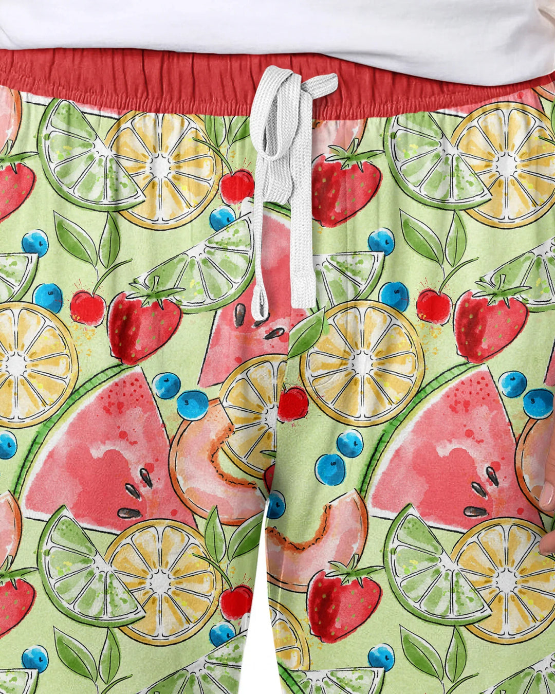 Sweet Summer Fruits Family Matching Bamboo Men's Pajama Set