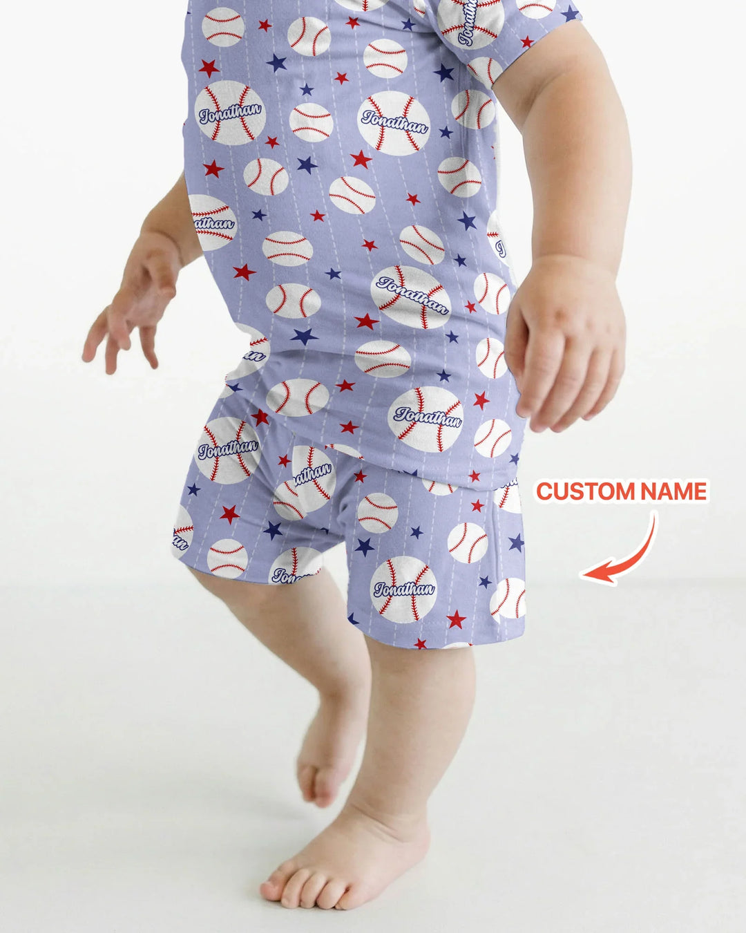 Custom Name Rookie of The Year Matching Bamboo Two Piece Short Sleeve Shorts Pajama Set