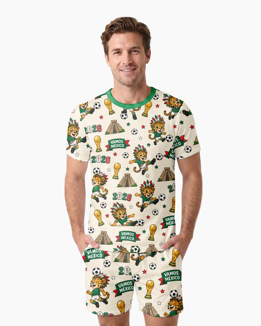 Conjunto de tractor de granja de bambú para hombres – Robusto y relajado