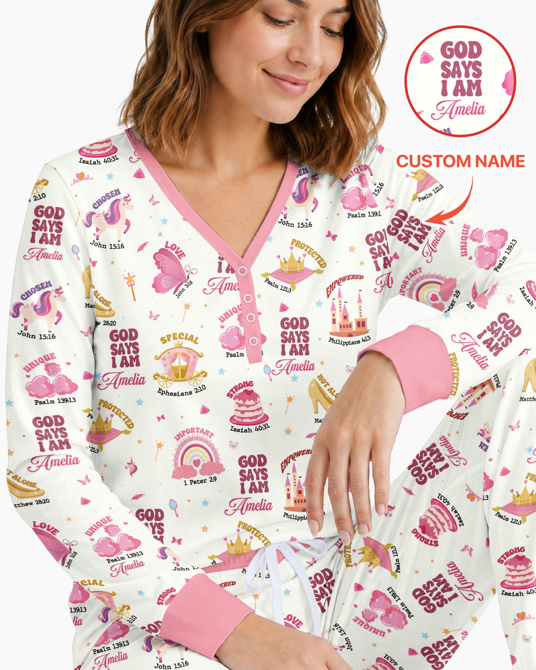 Dios Dice Que Soy Conjunto de Pijama para Mujer