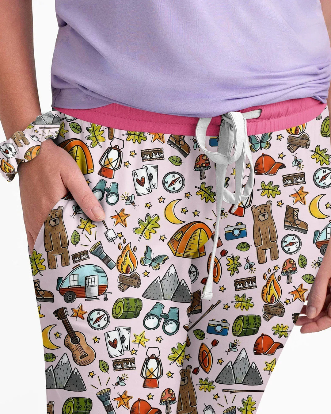 Funny Camper Family Matching Bamboo Women Pajama Set