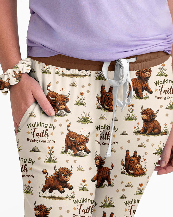 Walking By Faith Tripping Constantly Bamboo Women Pajama Set