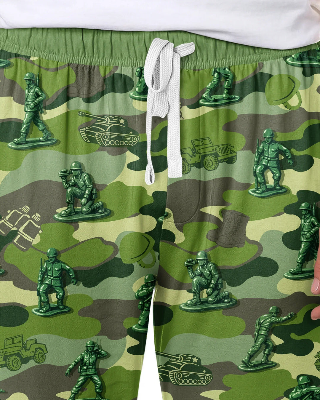 Green Army Men Bamboo Men's Pajama Set