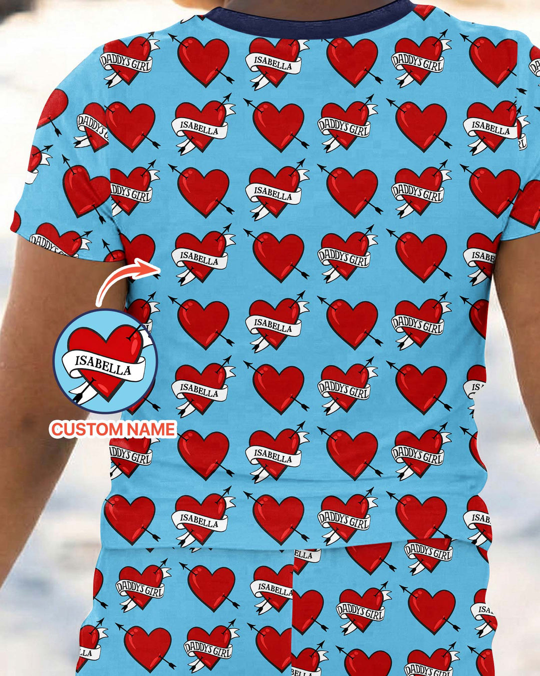Zweiteiliges, kurzärmliges Pyjama-Set mit Marienkäfern