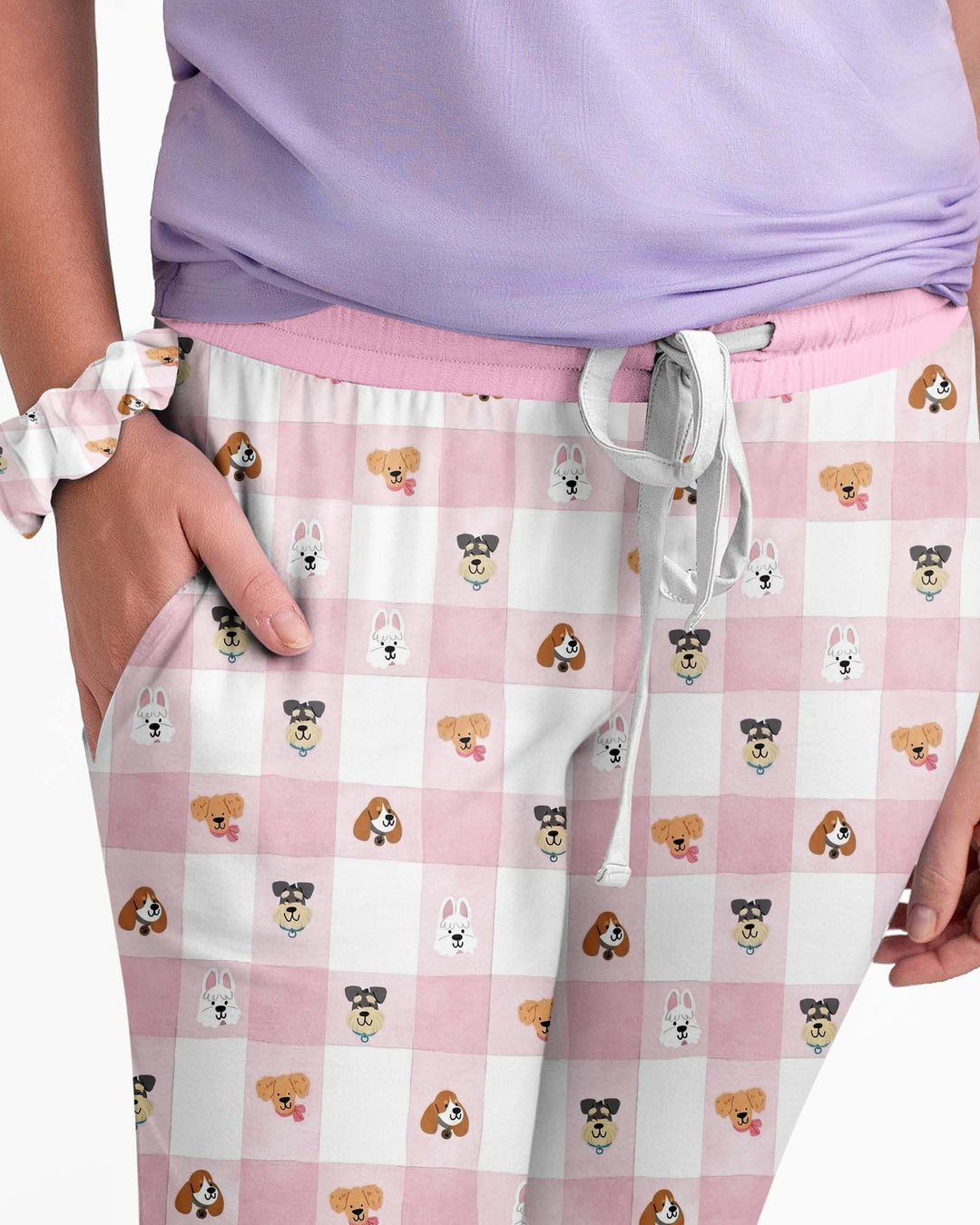 Plaid Pals Family Matching Bamboo Women Pajama Set