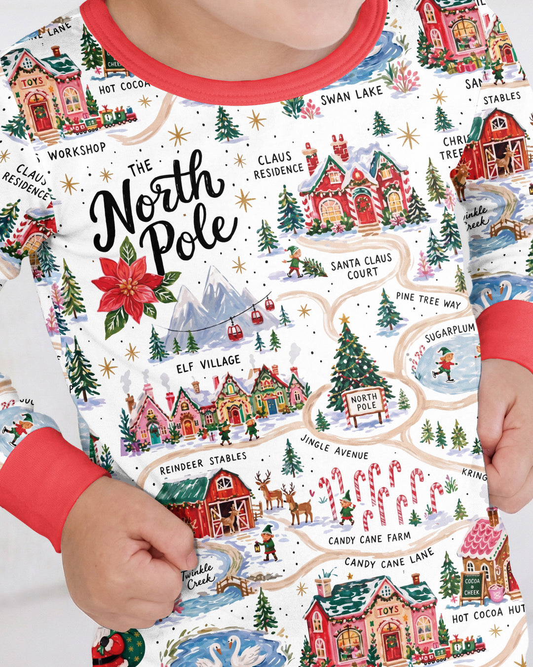 The North Pole Bamboo Two Piece Long Sleeve Pajama Set