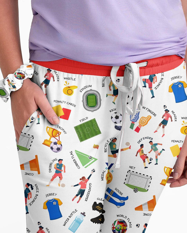 Plantilla de conjunto de pijama de mujer de bambú